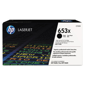 HP 653X, (CF320X) High-Yield Black Original LaserJet Toner Cartridge View Product Image
