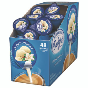 International Delight Flavored Liquid Non-Dairy Coffee Creamer, French Vanilla, 0.44 oz Mini Cups, 48/Box Product Image 
