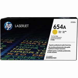 HP 654A (CF332A) Original Laser Toner Cartridge - Single Pack - Yellow - 1 Each Product Image 