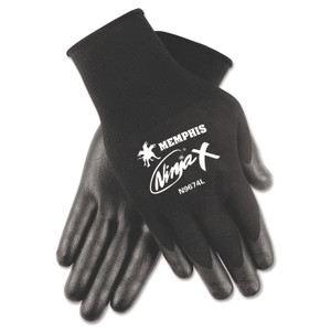 MCR Safety Ninja x Bi-Polymer Coated Gloves, X-Large, Black, Pair Product Image 