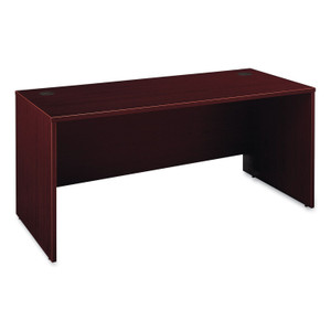 Bush Enterprise Collection Double Pedestal Desk, 60" x 28.63" x 29.75", Harvest Cherry, (Box 1 of 2) Product Image 