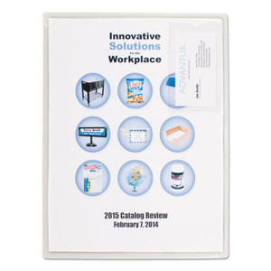 Advantus Kleer-File Poly Folder with ID Pocket, Letter Size, Transparent Product Image 