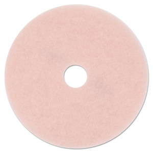 3M Ultra High-Speed Eraser Floor Burnishing Pad 3600, 27" Diameter, Pink, 5/Carton Product Image 