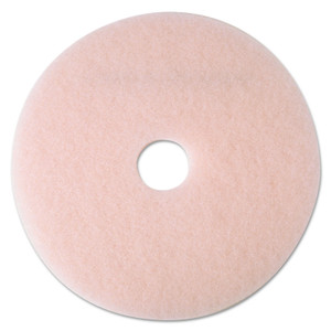 Ultra High-Speed Eraser Floor Burnishing Pad 3600, 24" Diameter, Pink, 5/carton (MMM25861) Product Image 