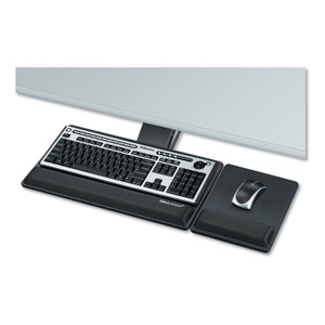 Fellowes Designer Suites Premium Keyboard Tray, 19w x 10.63d, Black Product Image 