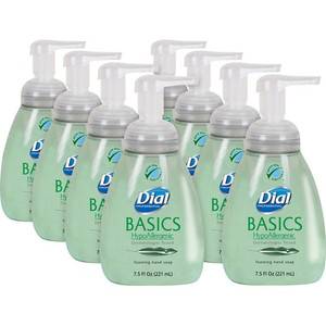 Dial Professional Basics HypoAllergenic Foaming Hand Soap - Honeysuckle Scent - 7.50 fl oz - Pump Bottle Dispenser - Hand, Skin - Green Product Image 