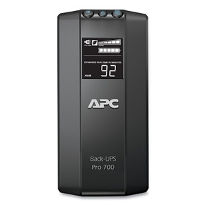 APC BR700G Back-UPS Pro 700 Battery Backup System, 6 Outlets, 700 VA, 355 J Product Image 