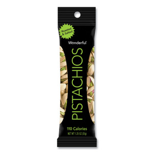 Paramount Farms Wonderful Pistachios, Salt and Pepper, 1.25 oz Pack, 12/Box Product Image 