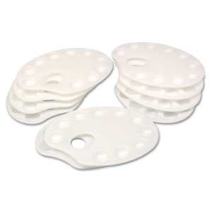 Creativity Street Plastic Paint Trays, White, 10/Pack Product Image 