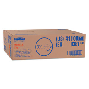 WypAll X70 Cloths, Flat Sheet, 16.6 x 14.9, White, 300/Carton Product Image 