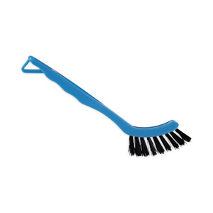 Boardwalk Grout Brush, Black Nylon Bristles, 8.13" Blue Plastic Handle Product Image 