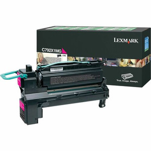 Lexmark C792X1MG Original Laser Toner Cartridge - Magenta - 1 Each Product Image 