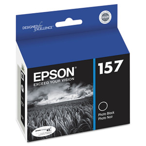 Epson T157120 (157) UltraChrome K3 Ink, Photo Black Product Image 