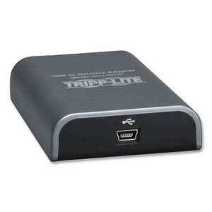 Tripp Lite by Eaton USB 2.0 to DVI/VGA External Multi-Monitor Video Card, 128 MB SDRAM, 4", Black Product Image 