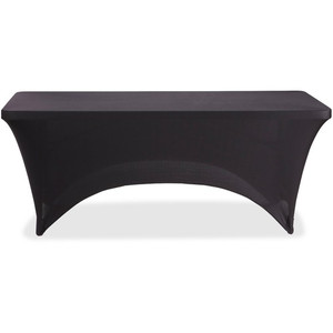 Iceberg Stretch Fabric Table Cover - Polyester, Spandex - Black - (ICE16521) Product Image 