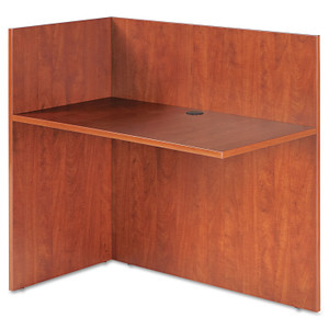 Alera Valencia Reversible Reception Return, 44.13w x 23.63d x 41.5h, Medium Cherry Product Image 