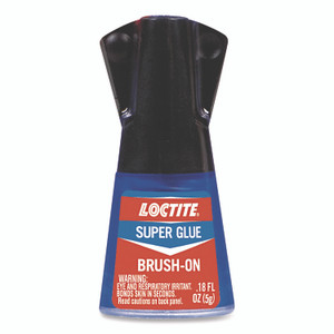 Loctite Super Glue Brush On, 0.17 oz, Dries Clear Product Image 