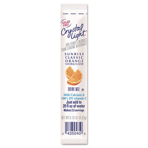 Crystal Light On the Go, Sunrise Orange, 0.16 oz Packets, 30/Box Product Image 