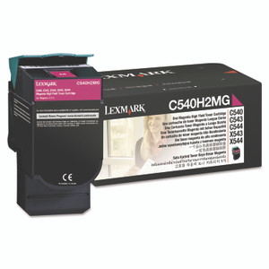 Lexmark C540H2MG High-Yield Toner, 2,000 Page-Yield, Magenta Product Image 