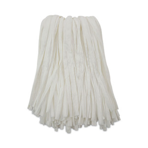 Boardwalk Nonwoven Cut End Edge Mop, Rayon/Polyester, #24, White, 12/Carton Product Image 
