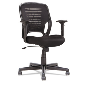 OIF Swivel/Tilt Mesh Task Chair, Supports Up to 250 lb, 17.71" to 21.65" Seat Height, Black Product Image 