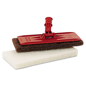 3M Doodlebug Threaded Pad Holder Kit, 4.63 x 10, Orange, 4/Carton Product Image 