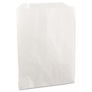 Bagcraft Grease-Resistant Single-Serve Bags, 6" x 0.75" x 7.25", White, 2,000/Carton Product Image 