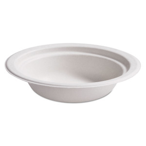 Chinet Paper Pro Round Bowls, 12 oz, Beige, 125/Bag, 8 Bags/Carton Product Image 