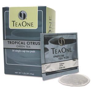 Tea One Tea Pods, Tropical Citrus Green, 14/Box Product Image 