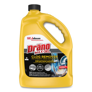 Drano Max Gel Clog Remover, Bleach Scent, 128 oz Bottle Product Image 