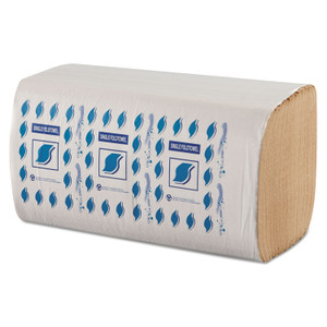 GEN Single-Fold Paper Towels, 1-Ply, 9 x 9.25, Kraft, 334/Pack, 12 Packs/Carton Product Image 