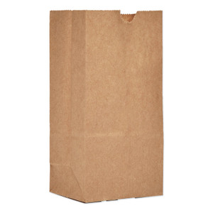 Ross & Wallace Paper Products Grocery Paper Bags, #1 Size, 3.5" x 2.25" x 6.63", Natural, 500/Bundle Product Image 