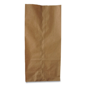 Ross & Wallace Paper Products Grocery Paper Bags, #6 Size, 5.88" x 3.63" x 11", Natural, 500/Bundle Product Image 