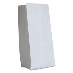 Ross & Wallace Paper Products Grocery Paper Bags, #16 Size, 7.75" x 4.75" x 16", White, 500/Bundle Product Image 