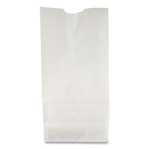 Ross & Wallace Paper Products Grocery Paper Bags, #6 Size, 5.88" x 3.63" x 11", White, 500/Bundle Product Image 