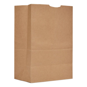 Ross & Wallace Paper Products Grocery Paper Bags, #1/6 BBL Size, 12" x 7" x 17", Natural, 500/Bundle Product Image 