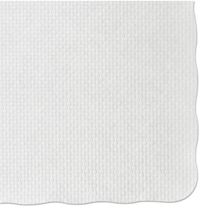 Hoffmaster Knurl Embossed Scalloped Edge Placemats, 9.5 x 13.5, White, 1,000/Carton Product Image 