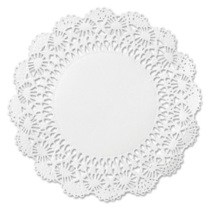Hoffmaster Cambridge Lace Doilies, Round, 10", White, 1,000/Carton Product Image 