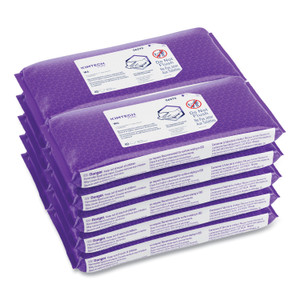 Kimtech W4 PreSat Alcohol Wipers, 70% IPA, 1-Ply, 9 x 11, White, 40/Pack, 10 Packs/Carton Product Image 