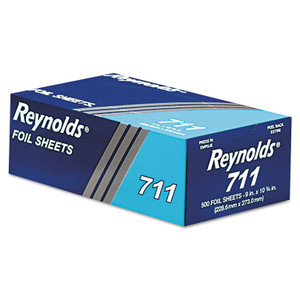Reynolds Wrap Pop-Up Interfolded Aluminum Foil Sheets, 9 x 10.75, 500/Box, 6 Boxes/Carton Product Image 