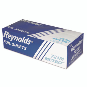 Reynolds Wrap Metro Pop-Up Aluminum Foil Sheets, 10.75 x 12, 500/Box, 6 Boxes/Carton Product Image 