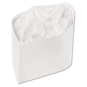 AmerCareRoyal Classy Cap, Crepe Paper, Adjustable, One Size Fits All, White, 100 Caps/Pack, 10 Packs/Carton Product Image 