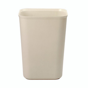 Rubbermaid Commercial Fiberglass Wastebasket, 10 gal, Fiberglass, Beige Product Image 