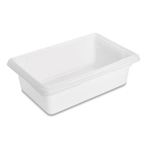 Rubbermaid Commercial Food/Tote Boxes, 3.5 gal, 18 x 12 x 6, White, Plastic Product Image 