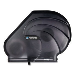 San Jamar Oceans Reserva Jumbo Tissue Dispenser with Stub, 16.75 x 5.5 x 12.25, Black Pearl Product Image 
