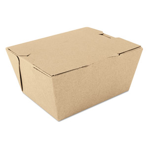 SCT ChampPak Carryout Boxes, #1, 4.38 x 3.5 x 2.5, Brown, Paper, 450/Carton Product Image 