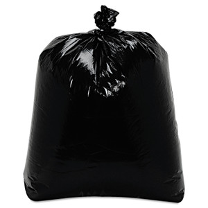 Trinity Plastics Low-Density Can Liners, 16 gal, 0.7 mil, 24" x 32", Black, Flat Pack, 500/Carton Product Image 