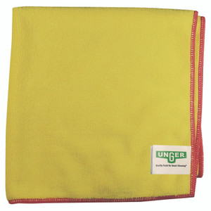 Unger SmartColor MicroWipes 4000, Heavy-Duty, 16 x 15, Yellow/Red, 10/Pack Product Image 