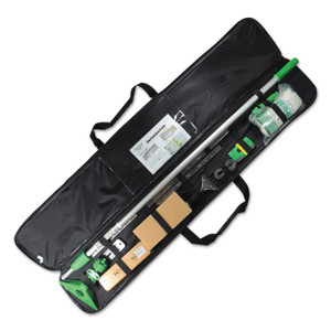 Unger 13-Pc Cleaning Kit For Walls, Windows, Ceilings, Green, Vinyl/Nylon Case, 1 KT Product Image 