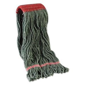 Boardwalk Mop Head, Premium Standard Head, Cotton/Rayon Fiber, Large, Blue, 12/Carton Product Image 